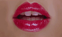 Gif animé bouche bisou